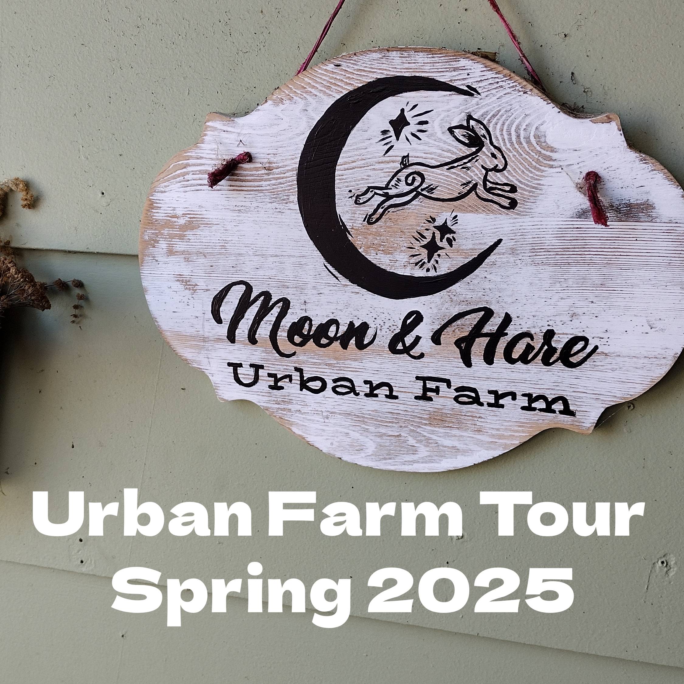 Moon and Hare Collective Urban Farm Tour - Spring 2025