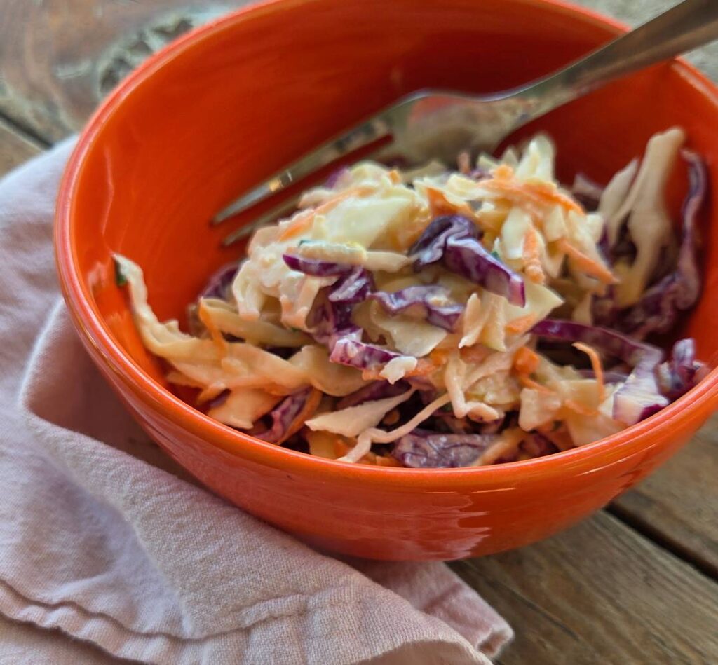 Apple Ginger Coleslaw recipe from Moon and Hare Collective