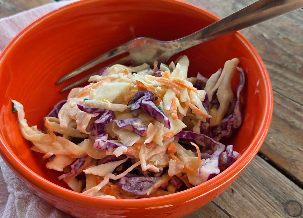 Apple Ginger Coleslaw recipe from Moon and Hare Collective