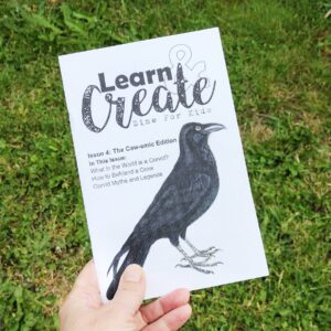 All About Corvids, kid zine, zines for teenager, kid magazine, gift for kid, gift for kid boy, activity book, animal zine, activity for kids