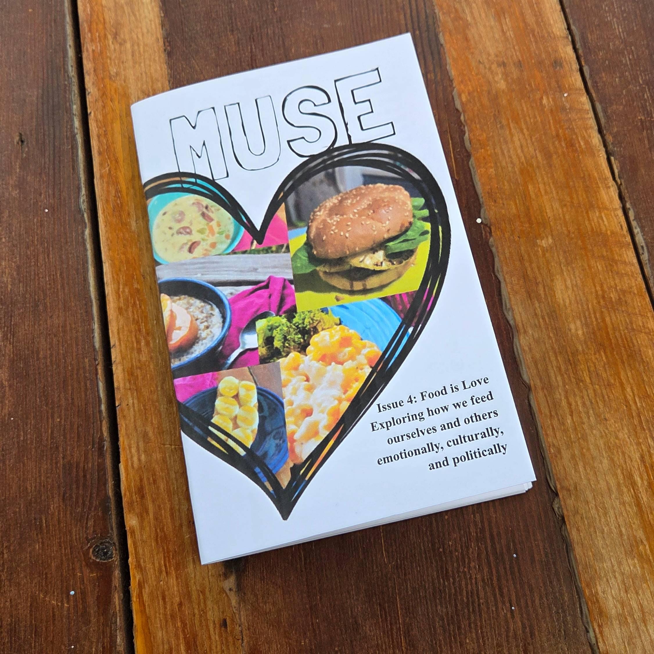 Food is Love zine, free shipping, Food Zine, recipe zine, feminist zines, anarchist zine, zines book, gift for reader women, self published - Image 2