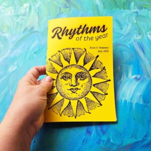 Rhythms of the Year: Summer, zine, free shipping, herb guide printed, plant zines, self published, zines self care, gift for reader women