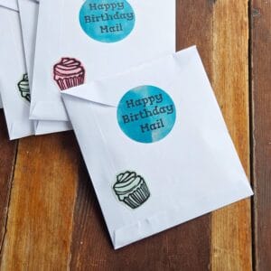 Handmade Birthday Pack, snail mail club, birthday gift pack, birthday gift package, happy mail mystery, birthday gift pack for friend
